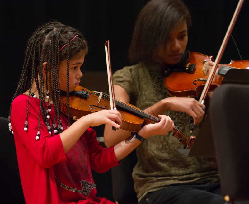 Two Violin Students