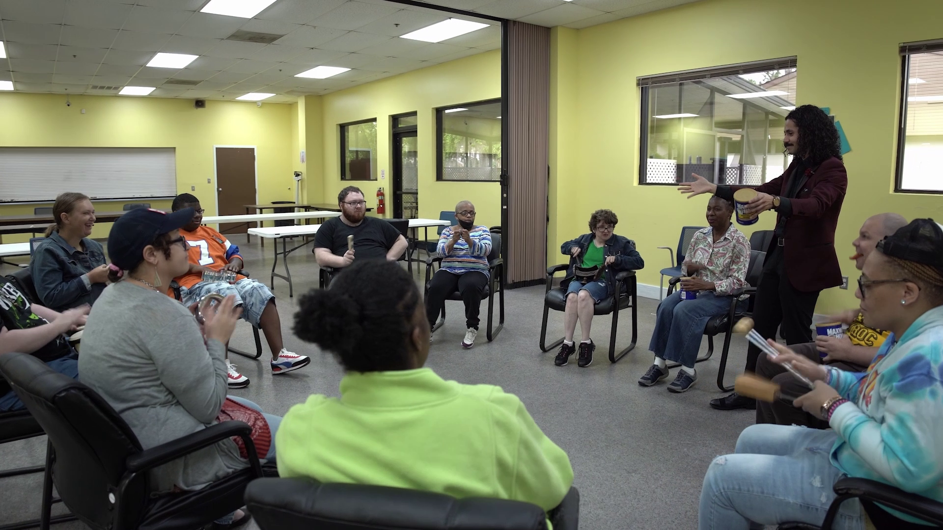 VSO musicians visiting LARC